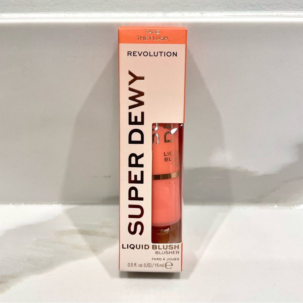 π 5/$25 NEW Revolution Superdewy Liquid Blush (Fake the Flush)
